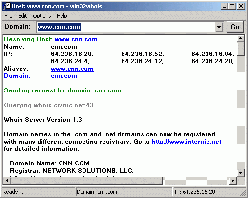 [Win32Whois ScreenShot]